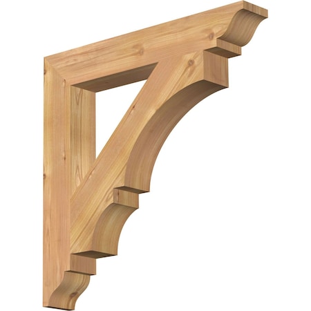 Ekena Millwork Balboa Traditional Smooth Bracket, Western Red Cedar, 3 1/2"W x 24"D x 24"H BKT04X24X24BOA01SWR